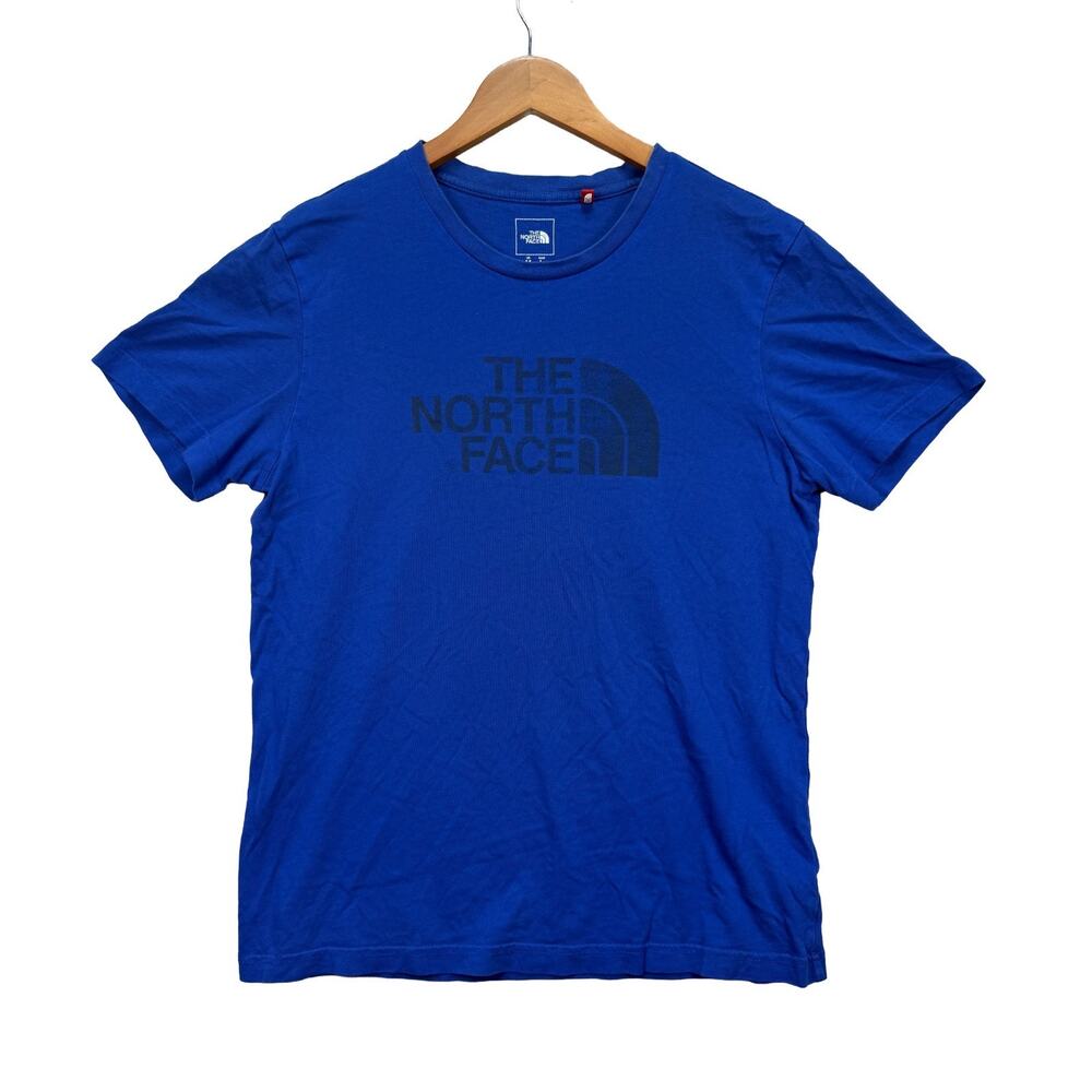 The North Face T-shirt Men's Logo Printed Cotton Blue M L